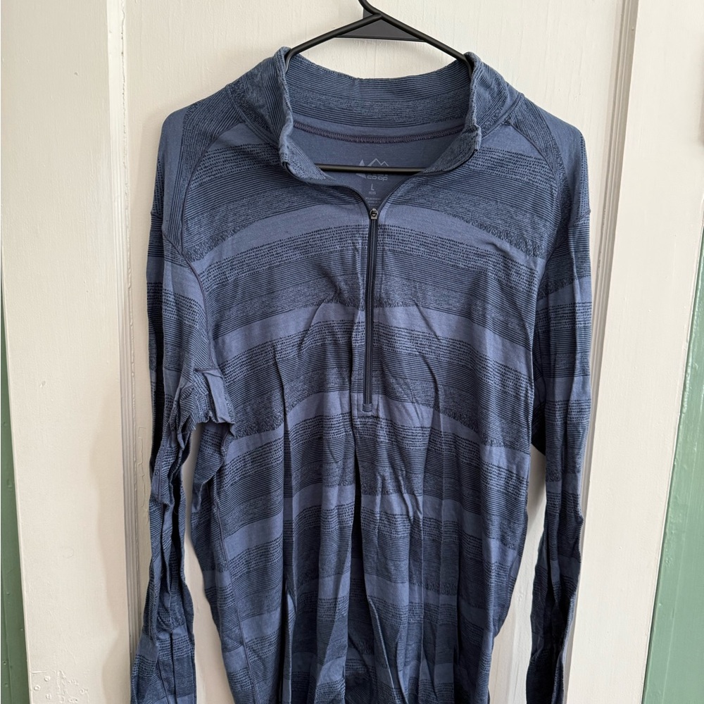 REI Blue Merino-Wool Half-Zip